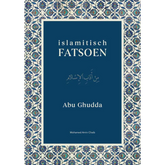 Boekomslag van Islamitisch Fatsoen door Abu Ghudda met Arabische tekst en geometrisch patroon